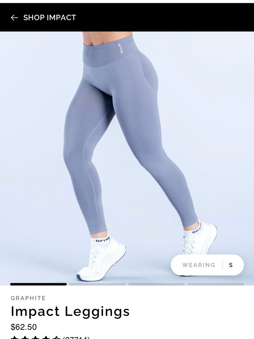 Impact Leggings — Graphite High-Rise Legging